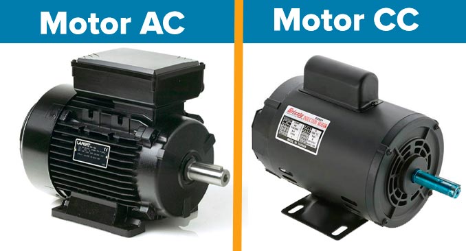 cual es la diferencia de un motor CC corriente directa y un motor AC corriente alterna