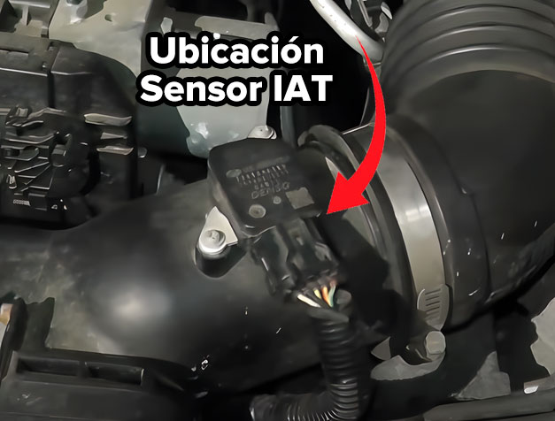 Ubicación del sensor IAT en el vehículo