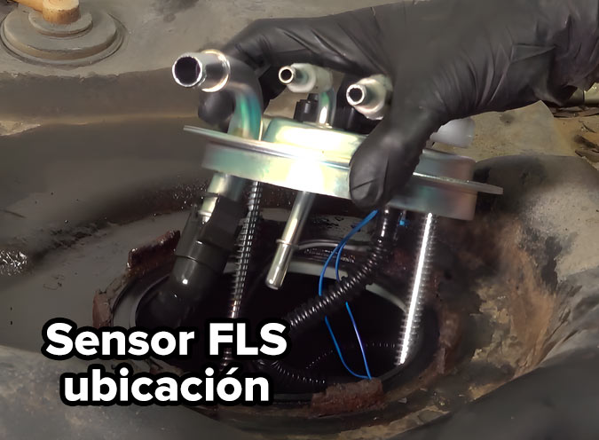 Sensor de Nivel de Combustible FLS ubicacion